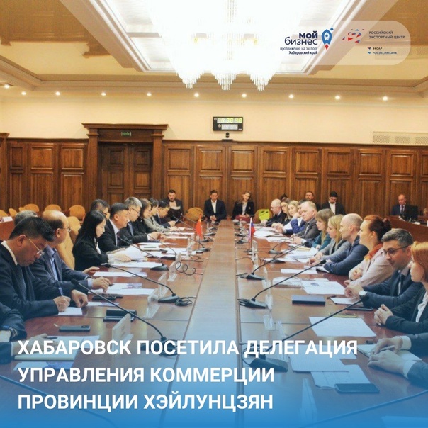 Хабаровск посетила делегация Управления коммерции провинции Хэйлунцзян во главе с заместителем директора господином Хэ Суном.