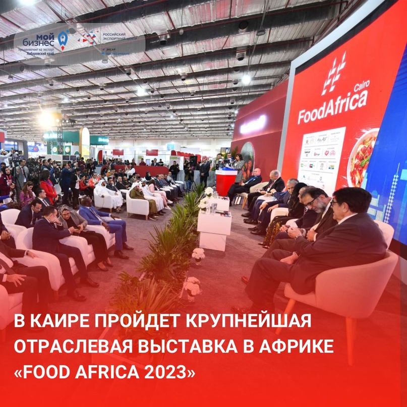 Отраслевая выставка "Food Africa 2023" в г. Каире (Египет) 12-14.12.2023